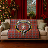 Robertson Weathered Tartan Crest Quilt